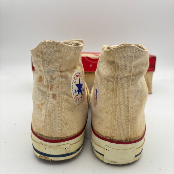 Vintage 80s Converse Chuck Taylor All Star High Sneakers Men\'s 8.5 With Box main image 13